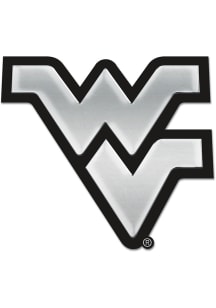 West Virginia Mountaineers Chrome Acrylic Car Emblem - Black
