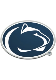 Penn State Nittany Lions Navy Blue  Laser Cut Metallic Team Color Car Emblem