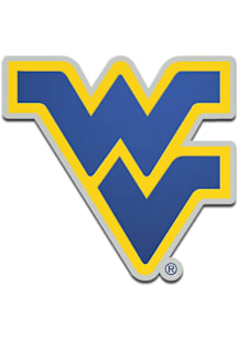 West Virginia Mountaineers Laser Cut Metallic Team Color Car Emblem - Navy Blue