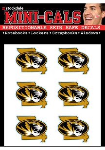 Missouri Tigers 6pk State Shape Tattoo