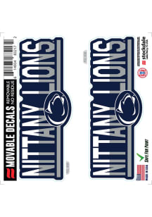 Penn State Nittany Lions 2 Pk 6x6 Team Color DuoTone Auto Decal - Navy Blue
