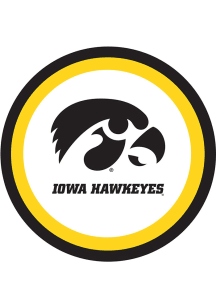 Black Iowa Hawkeyes 7in 12ct Paper Plates