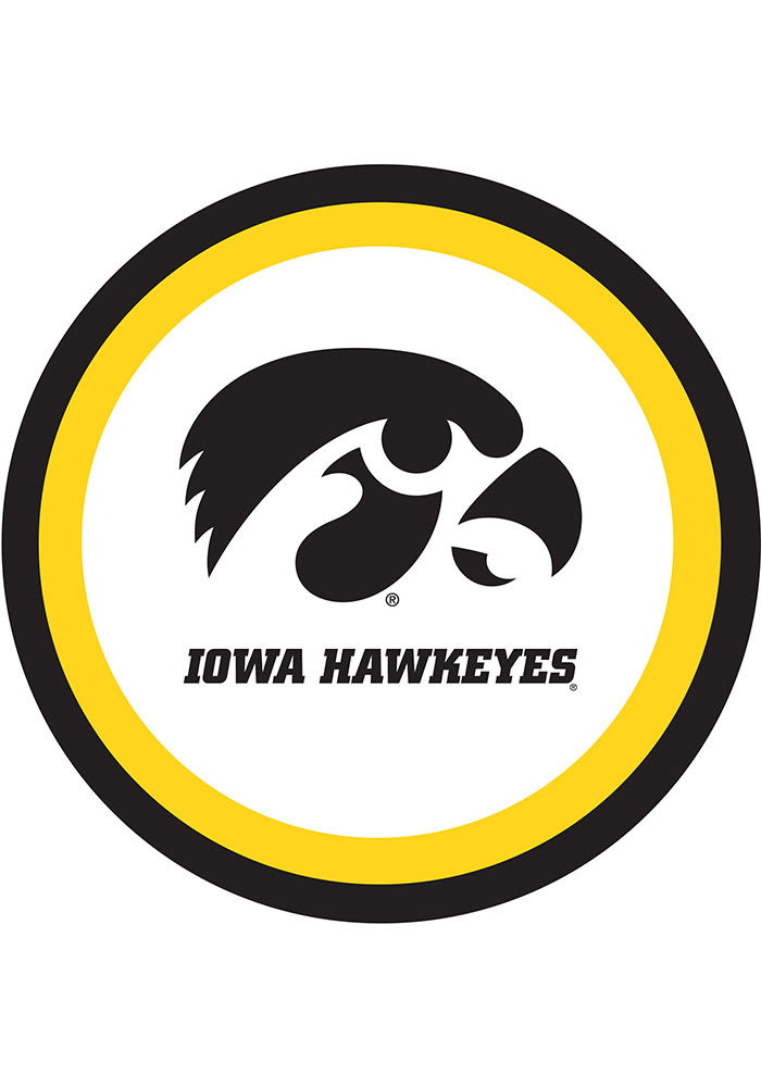 Iowa Hawkeyes 7in 12ct Paper Plates