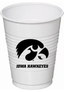 Black Iowa Hawkeyes 16oz 8ct Disposable Cups