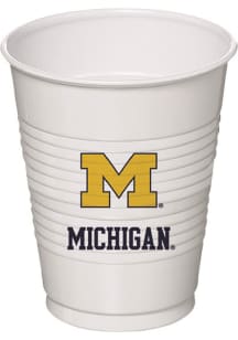 Blue Michigan Wolverines 16oz 8ct Disposable Cups