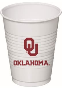 Oklahoma Sooners 8 Pack Plastic Disposable Cups