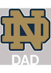 Notre Dame Fighting Irish Dad Auto Decal - Navy Blue