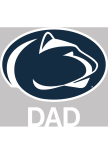 Penn State Nittany Lions Dad Auto Decal - Navy Blue