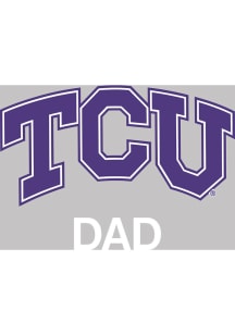 TCU Horned Frogs Dad Auto Decal - Purple