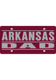 Arkansas Razorbacks Dad Car Accessory License Plate