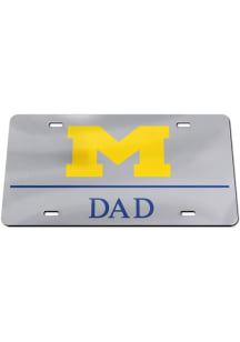 Michigan Wolverines Navy Blue  Dad License Plate