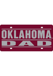 Oklahoma Sooners Dad Car Accessory License Plate
