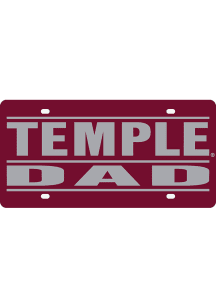 Temple Owls Dad Car Accessory License Plate