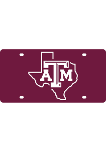 Texas A&amp;M Aggies State Shape Team Color Car Accessory License Plate