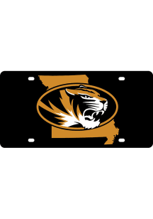 Missouri Tigers State Shape Team Color Car Accessory License Plate