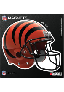 Cincinnati Bengals 6x6 3D Helmet Car Magnet - Orange