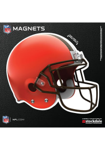 Cleveland Browns 6x6 3D Helmet Car Magnet - Orange