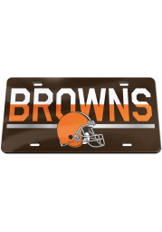 Cleveland Browns Acrylic DuoTone Logo Car Accessory License Plate