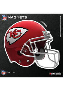 Kansas City Chiefs 6x6 3D Helmet Car Magnet - Red