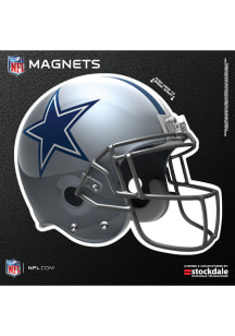 Dallas Cowboys 6x6 3D Helmet Car Magnet - Navy Blue
