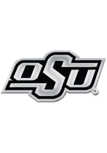 Oklahoma State Cowboys Chrome Car Emblem - Silver