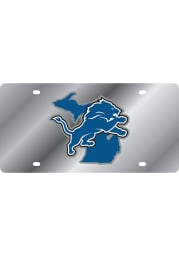 Detroit Lions Mirror Background State Shape Car Accessory License Plate