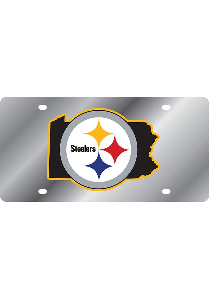 Chrome Steelers License Plate Frame