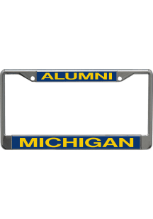 Michigan Wolverines Grey  Chrome Alumni License Frame
