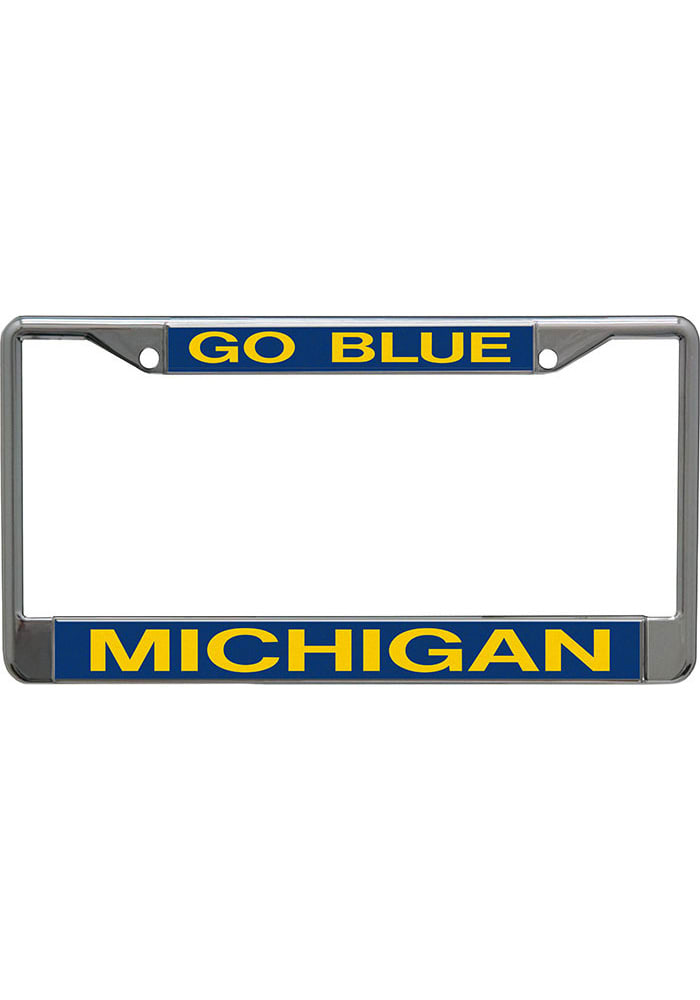 Michigan Wolverines Go Blue License Frame