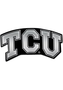 TCU Horned Frogs Chrome Car Emblem - Silver