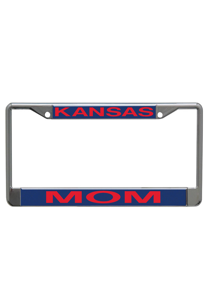 Kansas Jayhawks Mom Chrome License Frame