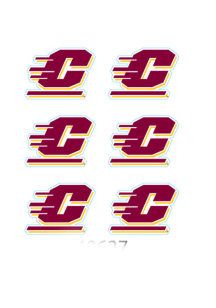 Central Michigan Chippewas 6 Pack Tattoo