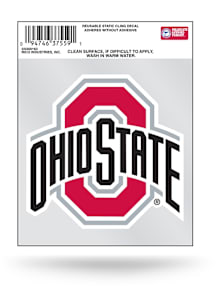 Ohio State Buckeyes Team Logo Auto Static Cling Decal - Red