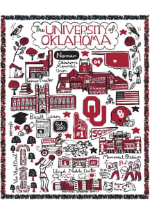 Oklahoma Sooners Julia Gash Red Tapestry Blanket