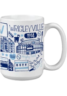 Wrigleyville Julia Gash Ceramic Mug - Blue