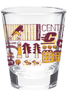 Central Michigan Chippewas Julia Gash Shot Glass
