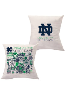 Notre Dame Fighting Irish Julia Gash  18” x 18” Pillow