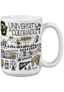 Colorado Buffaloes 15oz Julia Gash Ceramic Mug - Black