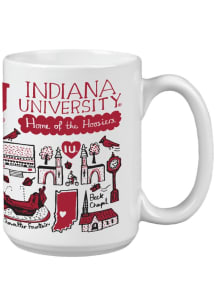 Crimson Indiana Hoosiers 15oz Julia Gash Mug