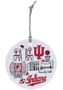 Crimson Indiana Hoosiers Julia Gash Ornament