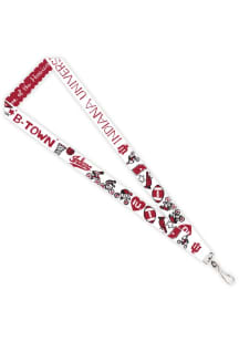 Indiana Hoosiers Crimson Julia Gash Satin Lanyard