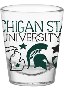 Green Michigan State Spartans Julia Gash Shot Glass