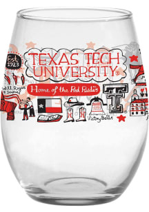 Texas Tech Red Raiders Julia Gash Stemless Wine Glass