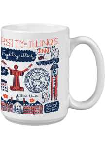 Orange Illinois Fighting Illini 15oz Julia Gash Mug