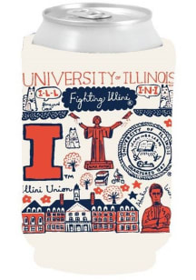 Orange Illinois Fighting Illini Julia Gash Design Coolie