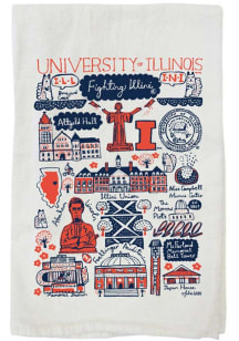 Orange Illinois Fighting Illini Julia Gash Towel