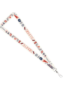 Illinois Fighting Illini Orange Julia Gash Lanyard