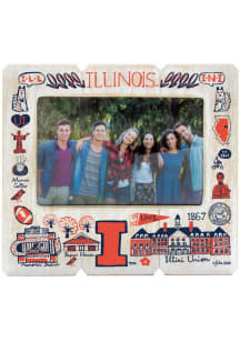 Orange Illinois Fighting Illini Julia Gash Picture Frame