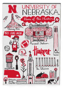 Nebraska Cornhuskers Red Julia Gash Jumbo Magnet