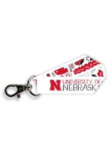 Red Nebraska Cornhuskers Julia Gash Keychain